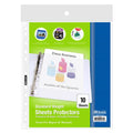 Standard Weight Top Loading Sheet Protectors (10/Pack)