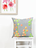 Throw Pillow: Brunia on Grey