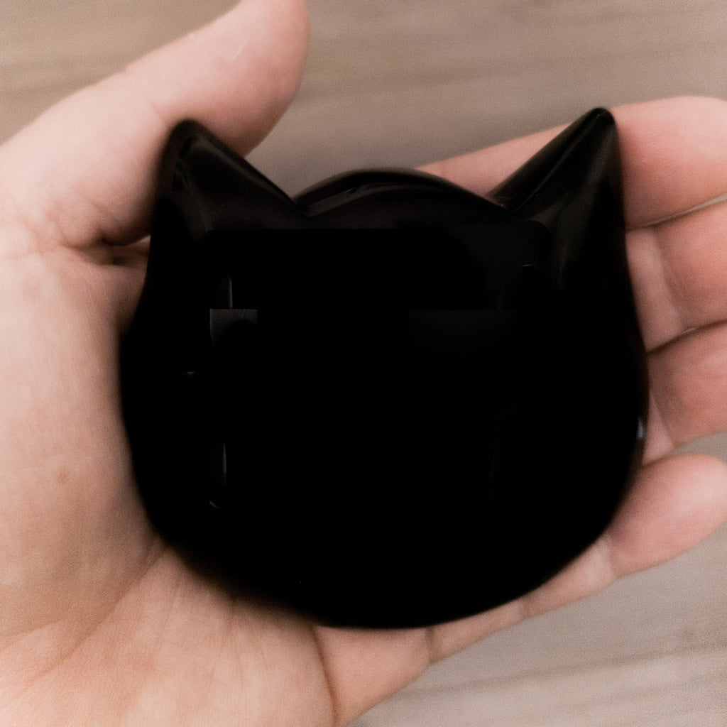 Puffy Crystal Cat Heads