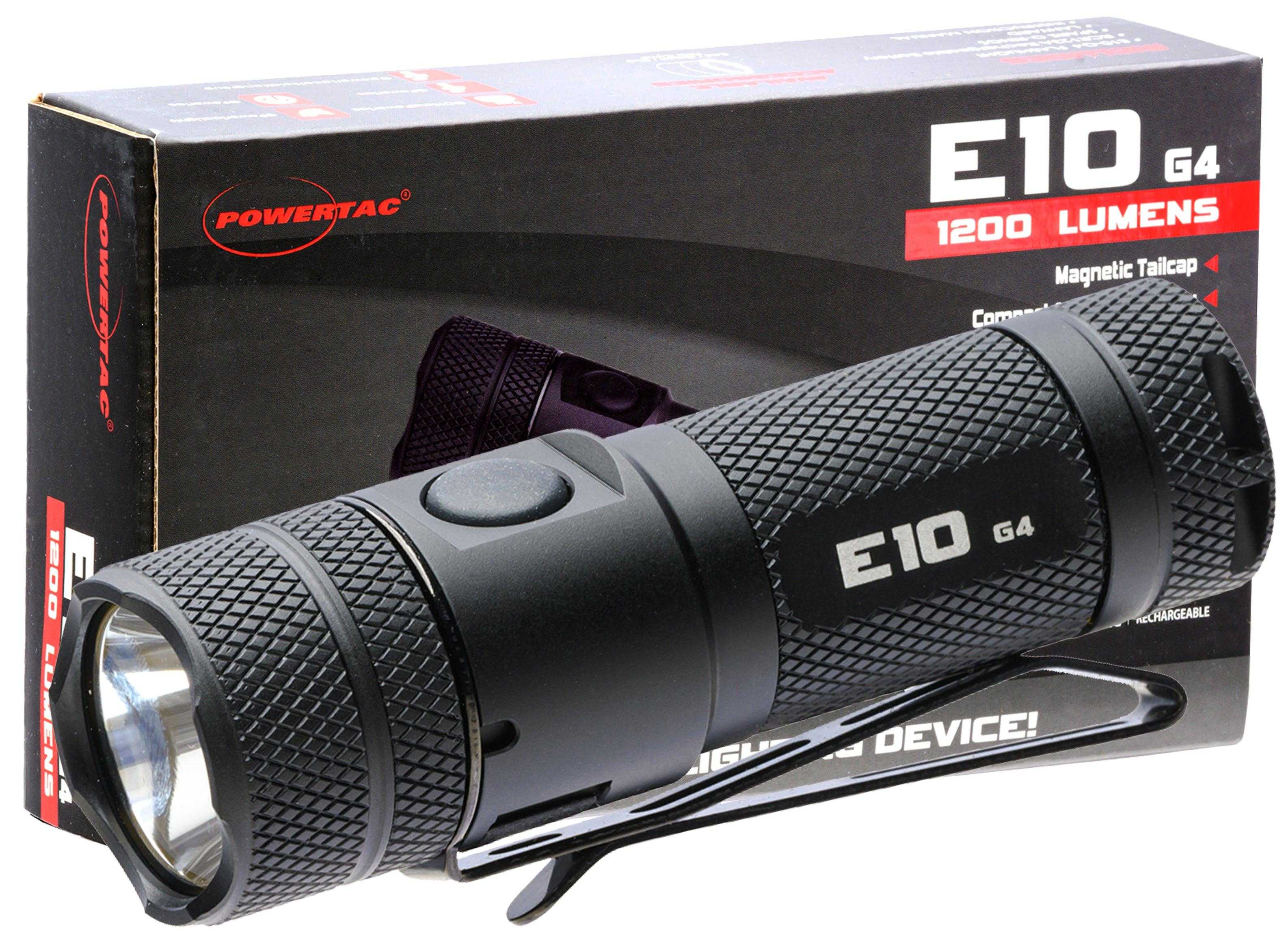 E10-GEN4 1,200 Lumen Magnetic Tail Cap EDC Flashlight