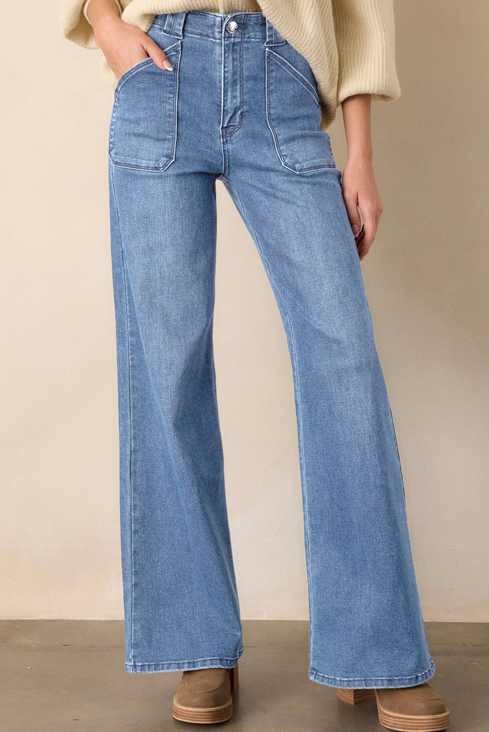 Ashleigh Blue Daily Fashion Straight Leg Mid-rise Shift Jeans