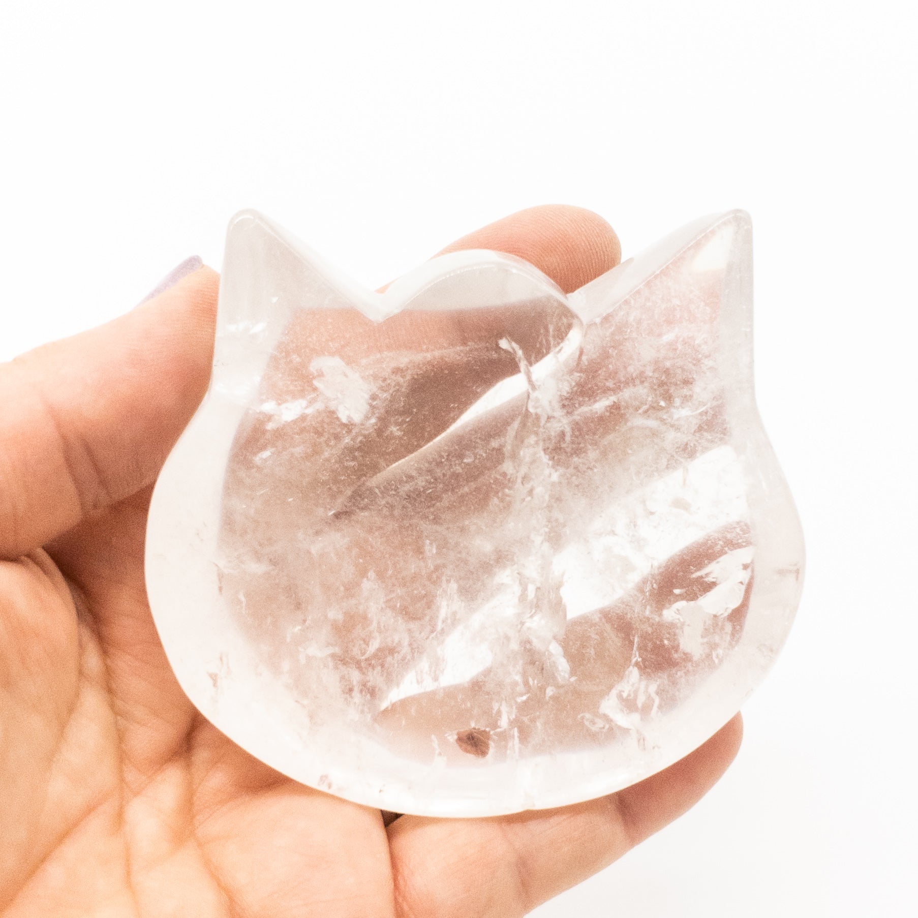 Puffy Crystal Cat Heads